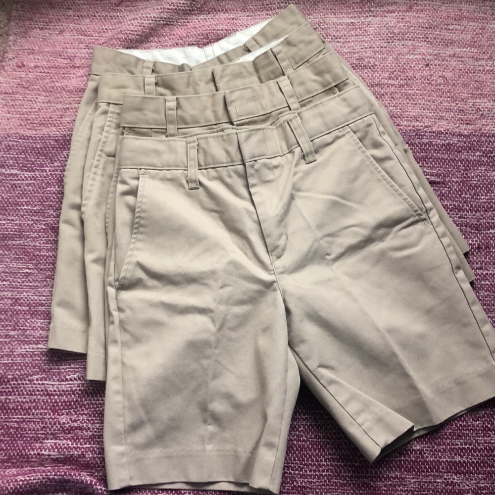 Private school khaki shorts for boy